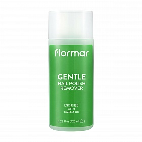 FLORMAR Clean Care Nail Polish Remover GENTLE with omega oil, 125ml
